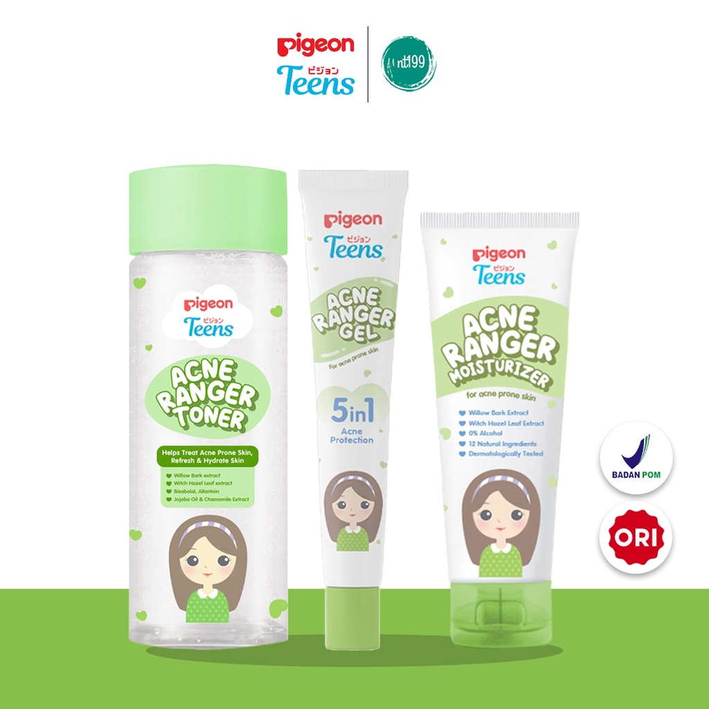 Jual Pigeon Teens Acne Ranger Series I Gel Toner Moisturizer Shopee