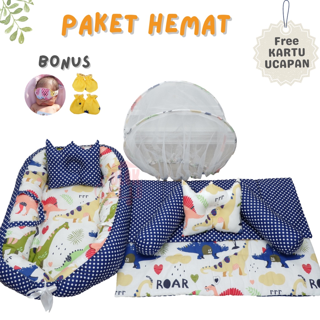 Jual Paket Lengkap Kasur Bayi Perahu Set Bantal Guling Perlengkapan Tidur Bayi Shopee Indonesia