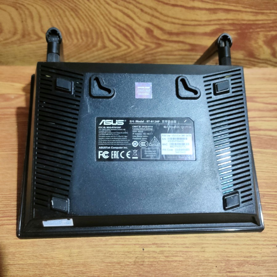 Jual Asus N300 RT-N12HP Wireless N High Power Router Repeater PPPoE ...
