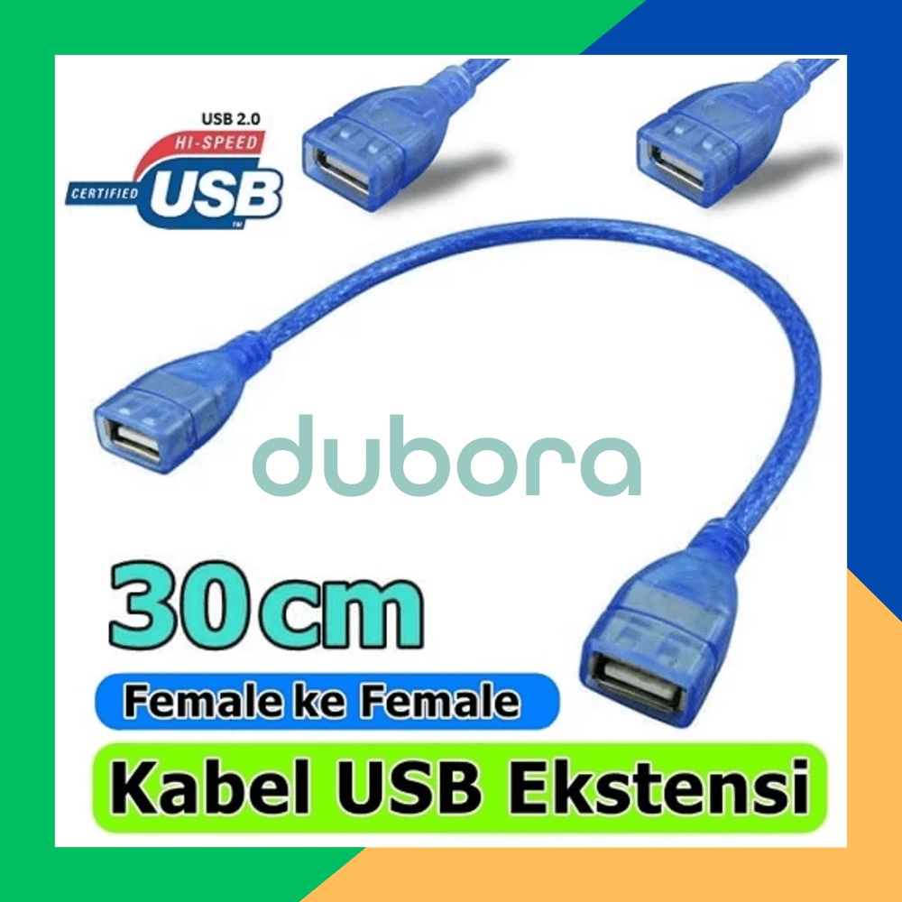 Jual Kabel Usb Extension Female To Female Adapter Cm A Shopee