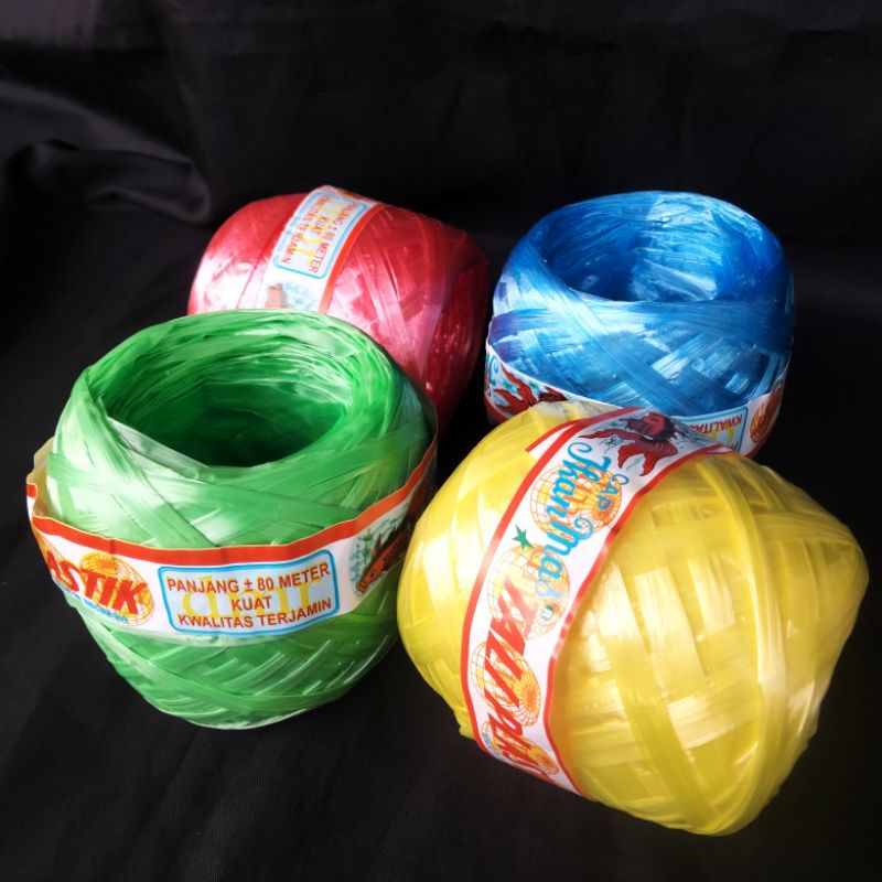 Jual TALI PLASTIK GULUNGAN 80M /TALI PENGIKAT BARANG /TALI RAFIA ...