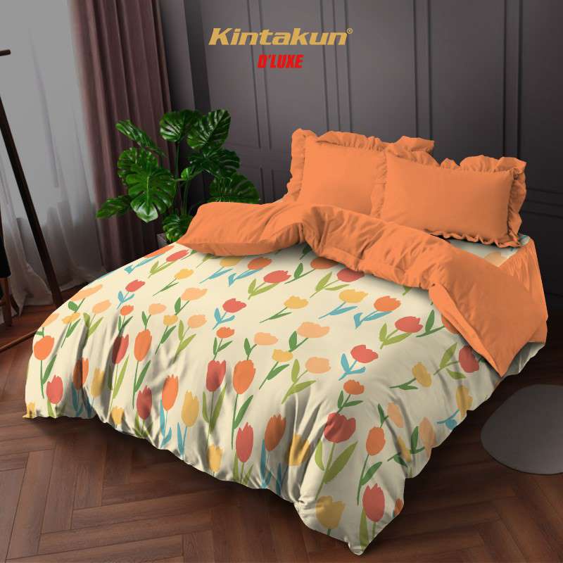 Jual Kintakun Bed Cover Set Sprei Flat 180x200 King Tinggi 30cm Flower ...