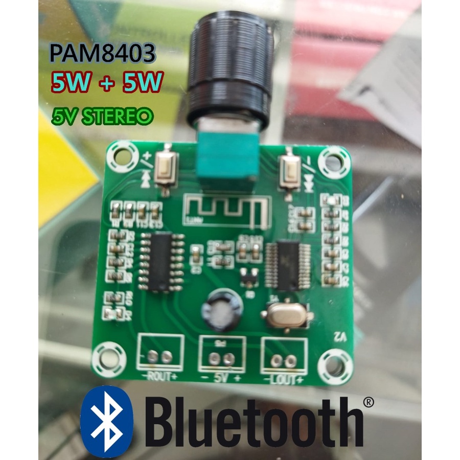 Jual PAM8403 Bluetooth 5v 10W Amplifier Stereo Module | Shopee Indonesia
