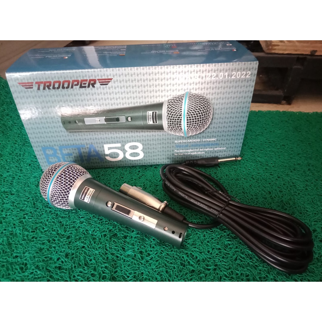 Jual microphone vocal TROOPER BETA58 termurah bisa untuk vocal,kendang