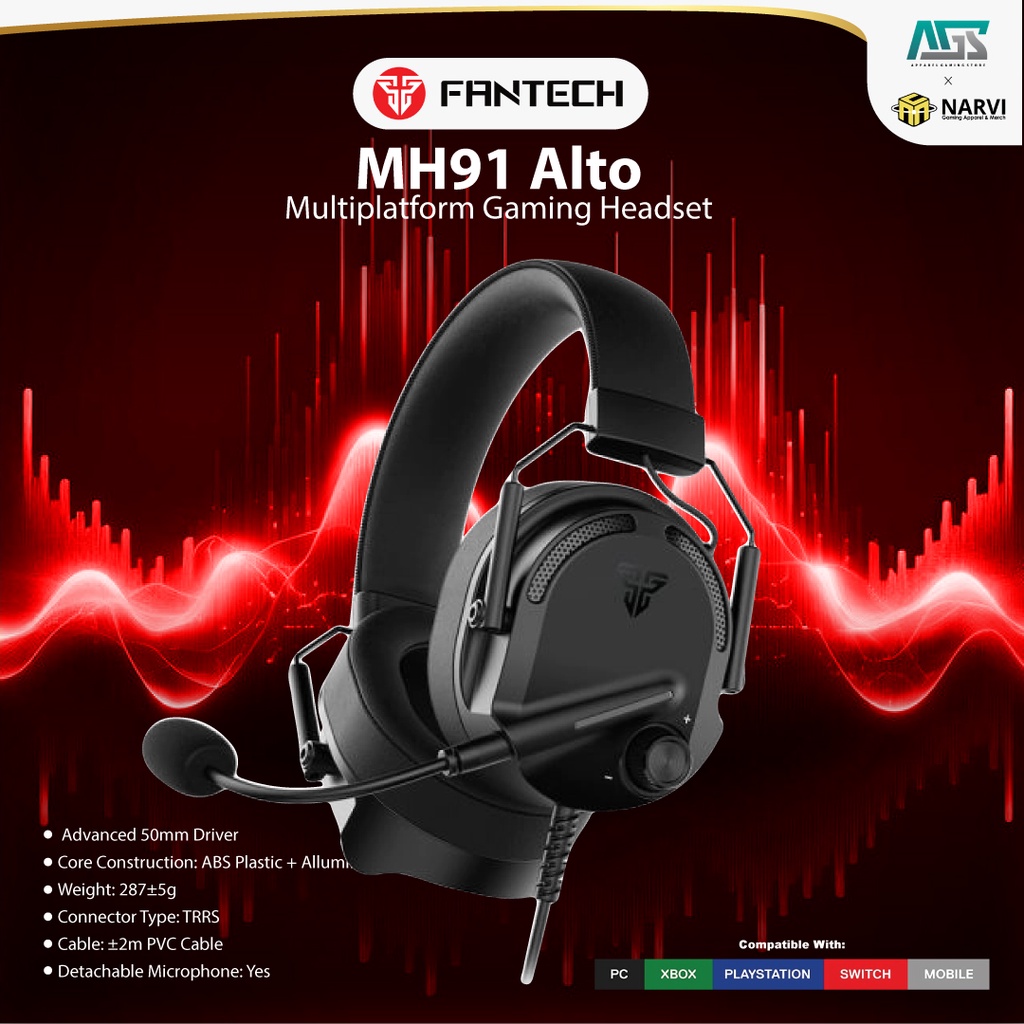 Jual Fantech Mh Alto Multiplatform Gaming Headset Shopee Indonesia