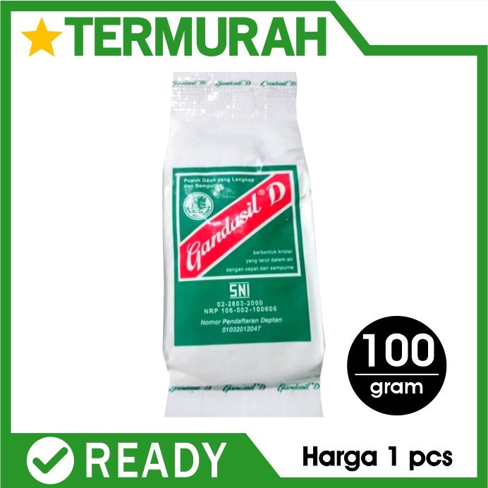 Jual Pupuk Daun Tanaman Hias Gandasil D 100 Gram 100gr | Shopee Indonesia