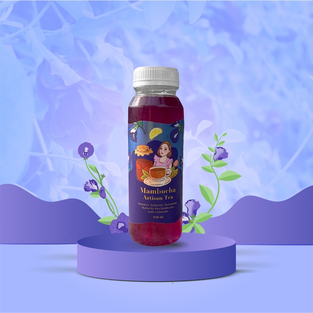 Jual Kombucha Butterfly Pea Lemonade Mambucha 250ml Shopee Indonesia
