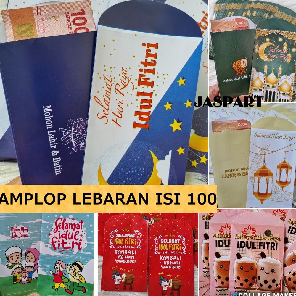 Jual Amplop Lebaran Idul Fitri Kemasan Isi 100 Lembar Angpao Lebaran ...