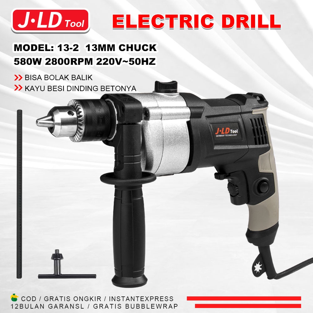 Jual Jld Bor Listrik Variable Speed Impact Drill Mm Mesin Bor Kayu