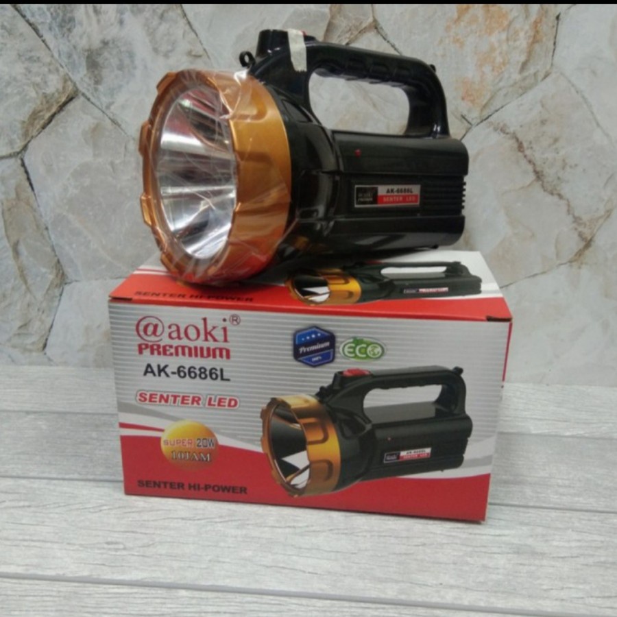 Jual COD SENTER TANGAN LED 20 WATT AOKI PREMIUM AK-6686L CAHAYA PUTIH ...