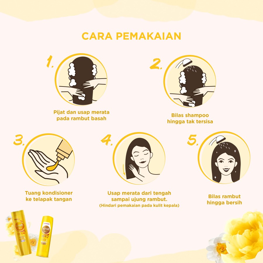 Jual SHAMPOO SUNSILK KUNING SOFT & SMOOTH 12 SACHET @9ML (GROSIR ...