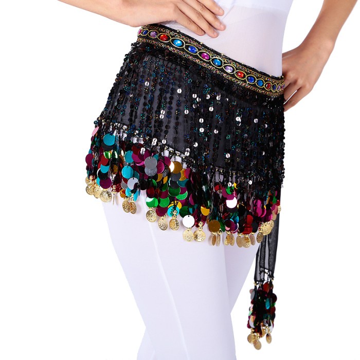 Jual BEST SELLER BELLY DANCE HIP SCARF SELENDANG TARI PERUT SABUK