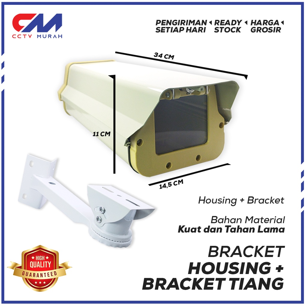 Jual HOUSING CCTV OUTDOOR + BRACKET TIANG OUTDOOR | Shopee Indonesia