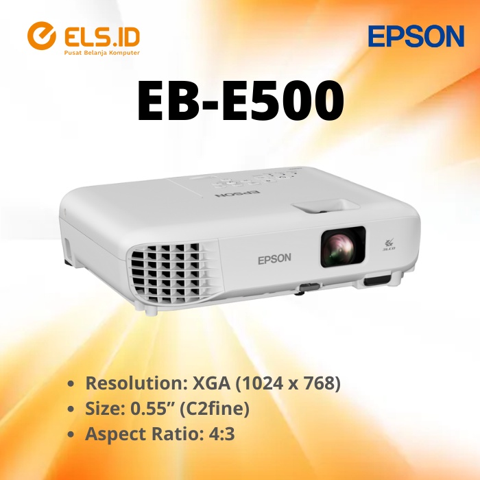 Jual Projector Epson EBE500 XGA 1024x768 3300 Lumens Shopee Indonesia