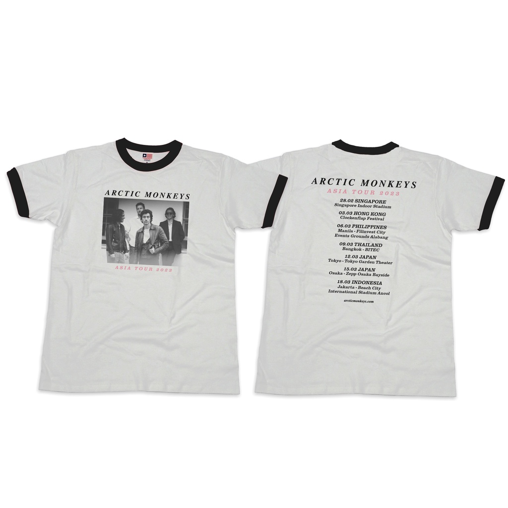 Jual ARCTIC MONKEYS - ASIA TOUR 2023 T-SHIRT (DEPAN BELAKANG