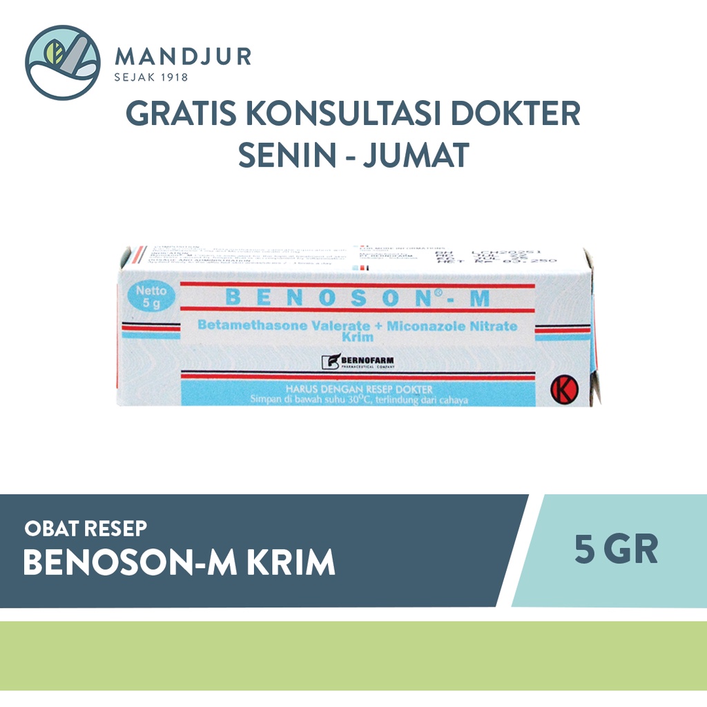 Jual Benoson M Cream 5 g | Shopee Indonesia