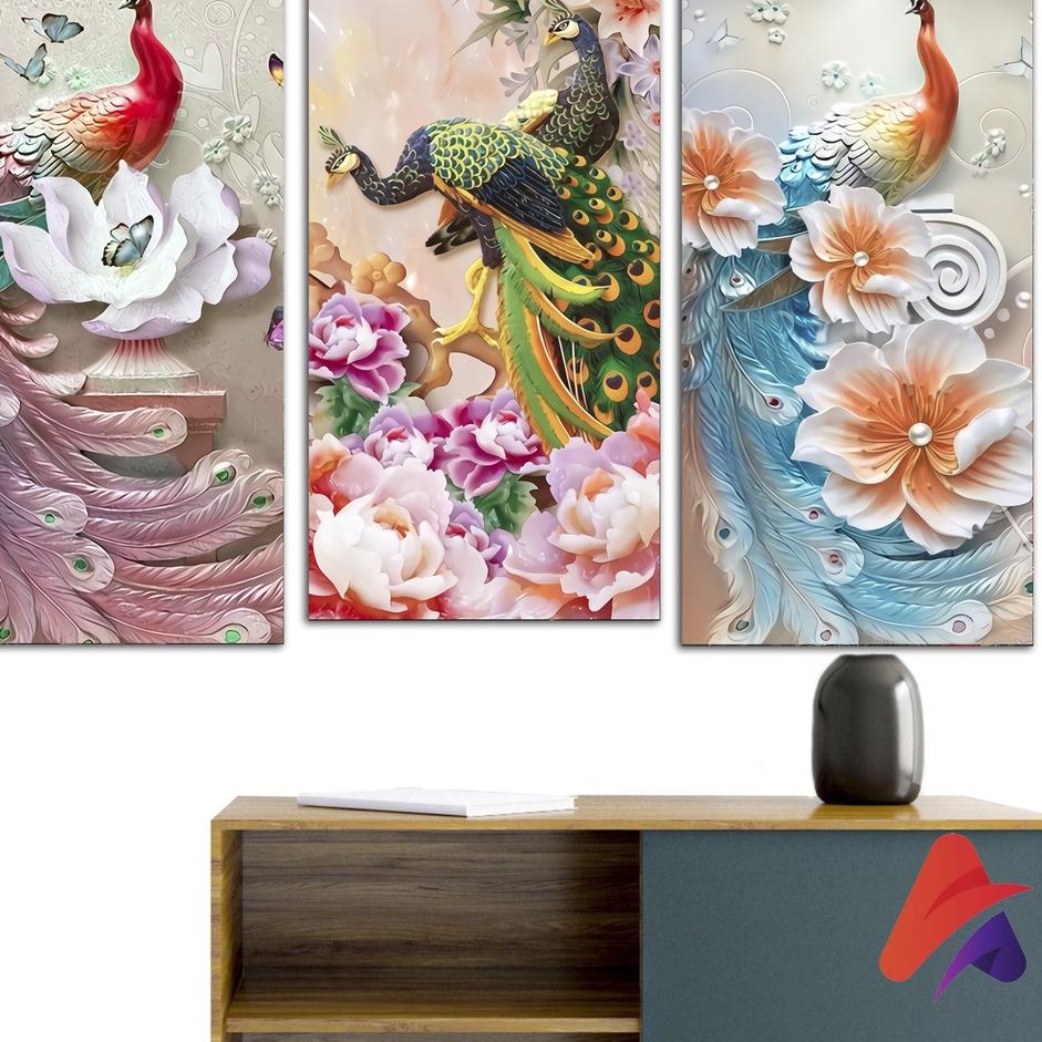 Jual Stok terbaru HIASAN DINDING BURUNG MERAK (15X30) DEKORASI ESTETIK