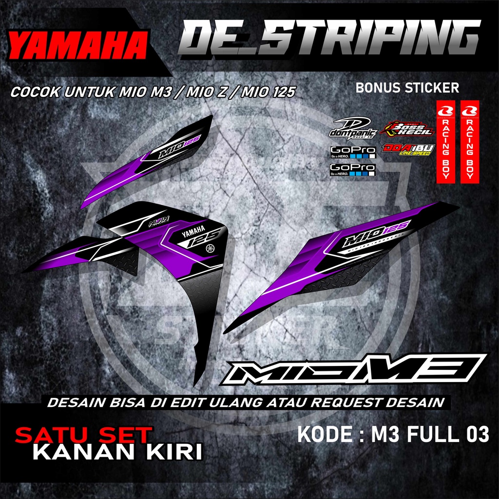 Jual Stiker Mio M3/Z Decal Striping Standar keren Mio M3/Z Premium