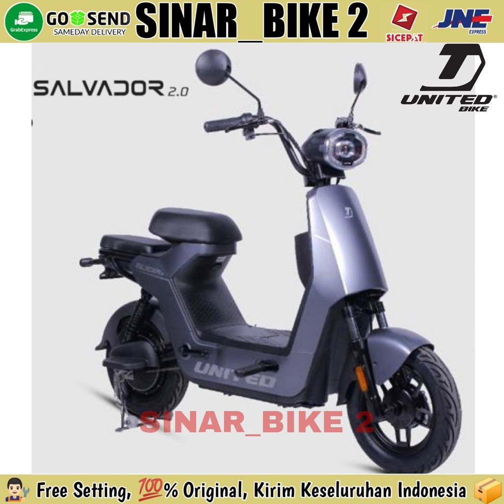 Jual Sepeda Motor Listrik United Salvador 2 0 600 Watt Electric Bike