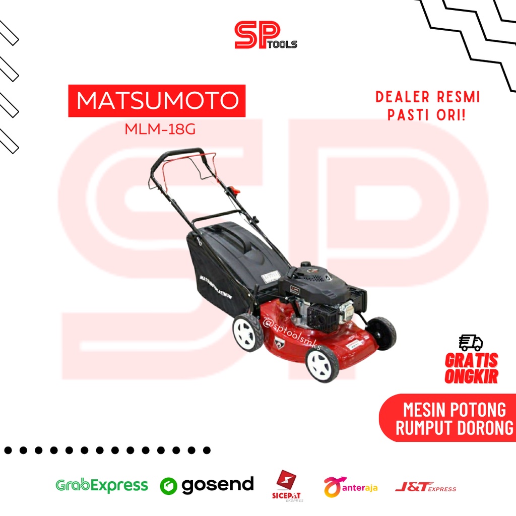 Jual Mesin Potong Rumput Dorong Lawn Mover Matsumoto Mlm 18g Mlm