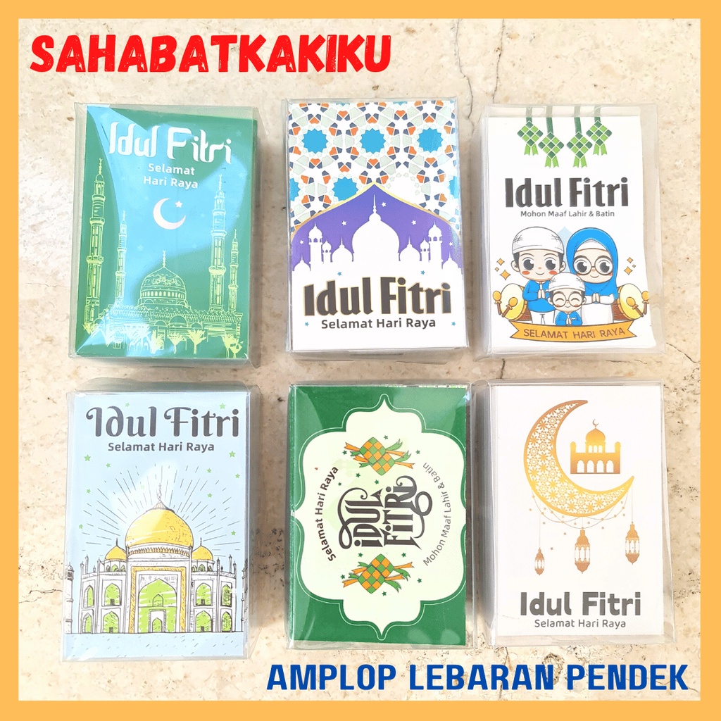 Jual Amplop Lebaran Kecil Box Isi Lembar Amplop Idul Fitri Isi