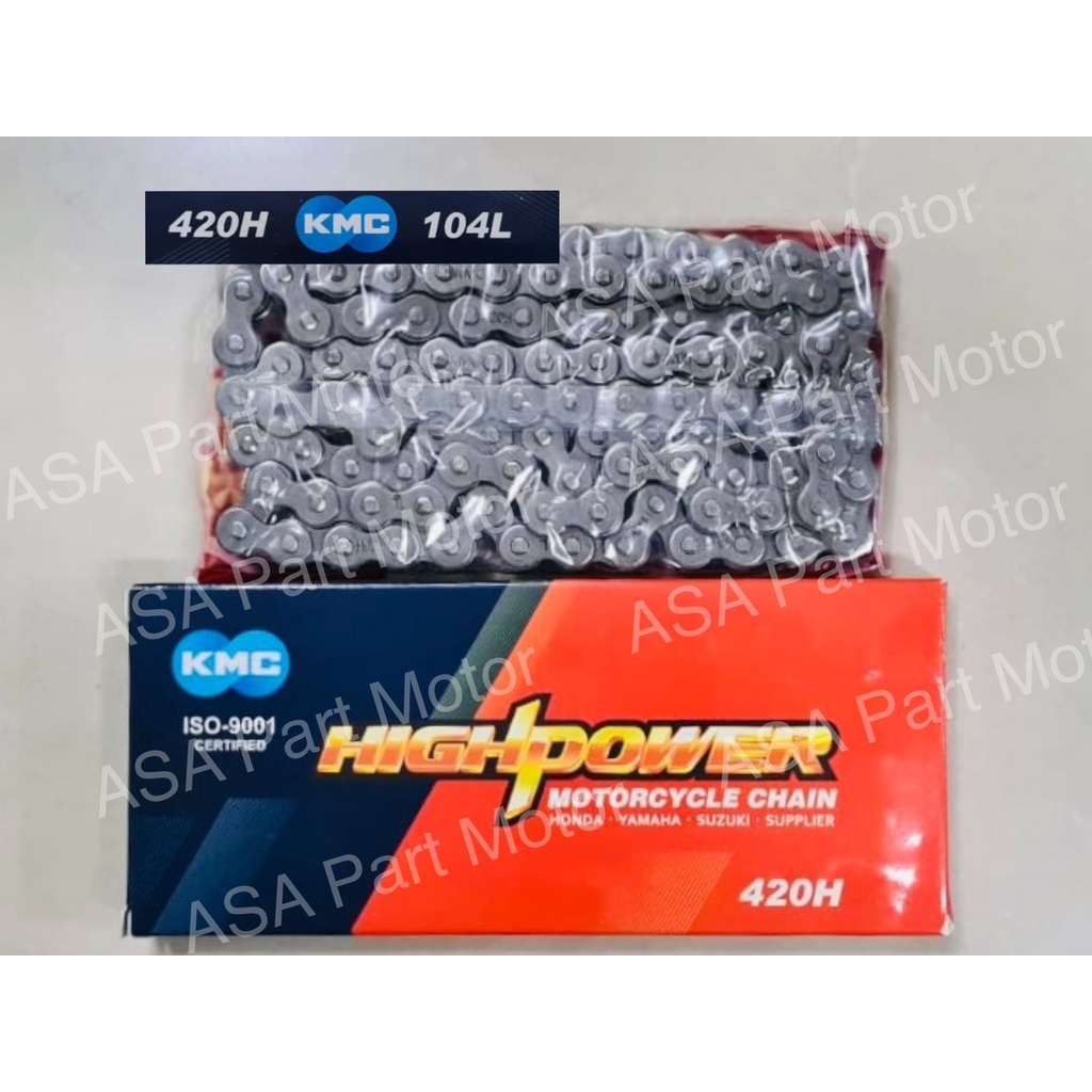 Jual KMC Chain Rantai Motor 420H - 104L | Shopee Indonesia
