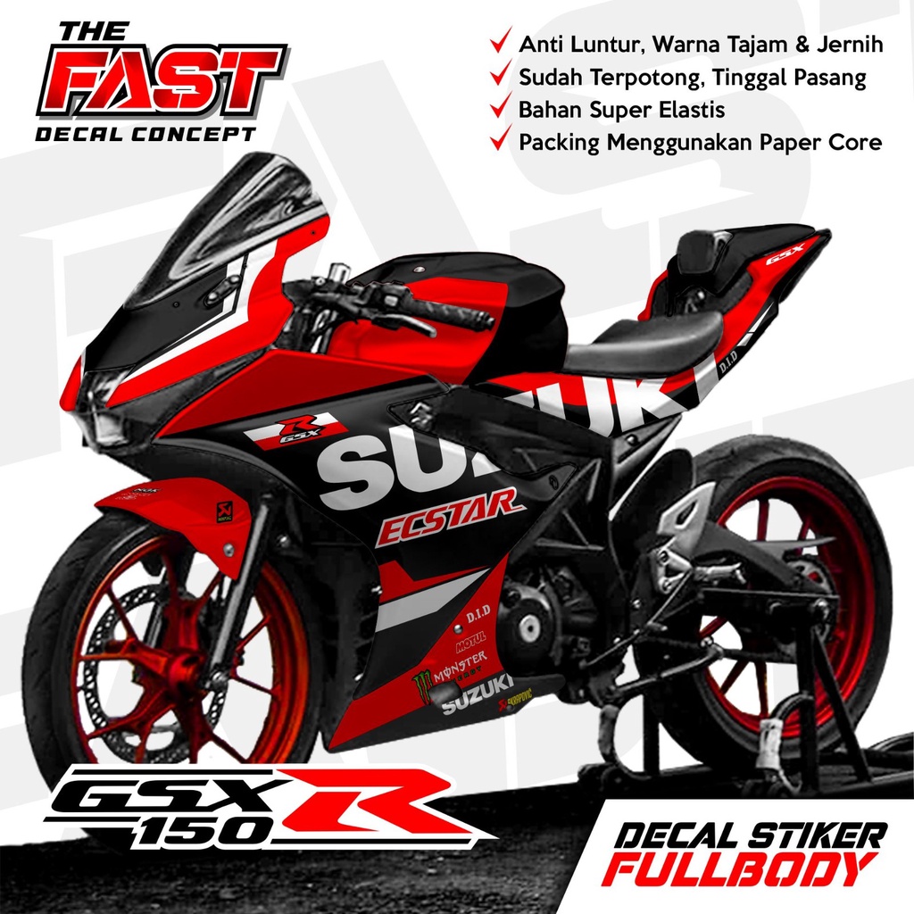 Jual Bisa Cod Decal Sticker Gsx R Fullbody Stiker Decal Variasi Motor Gsx R Fullbody