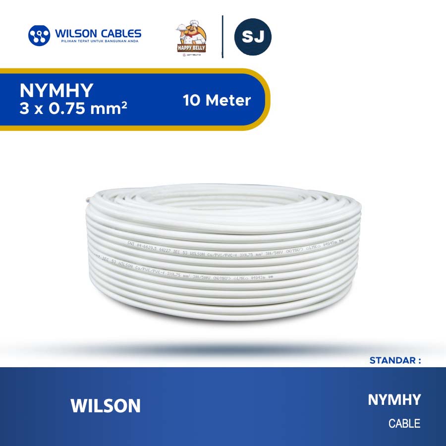 Jual Wilson Cables - Kabel Listrik Tembaga / NYMHY 3 X 0.75 mm2 / 10 ...