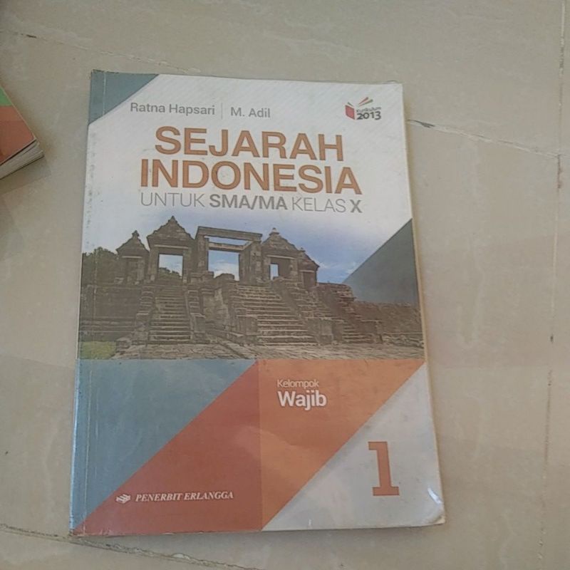 Jual buku sejarah Indonesia untuk SMA kelas X/1 penerbit Erlangga ...