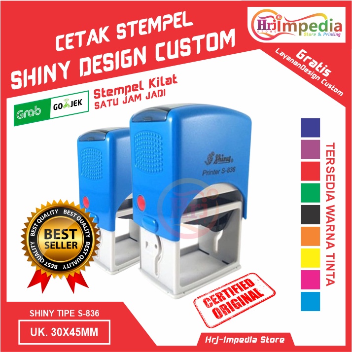 Jual Cetak Stempel Shiny Desain Cuatom Cetak Stempel Otomatis Shiny