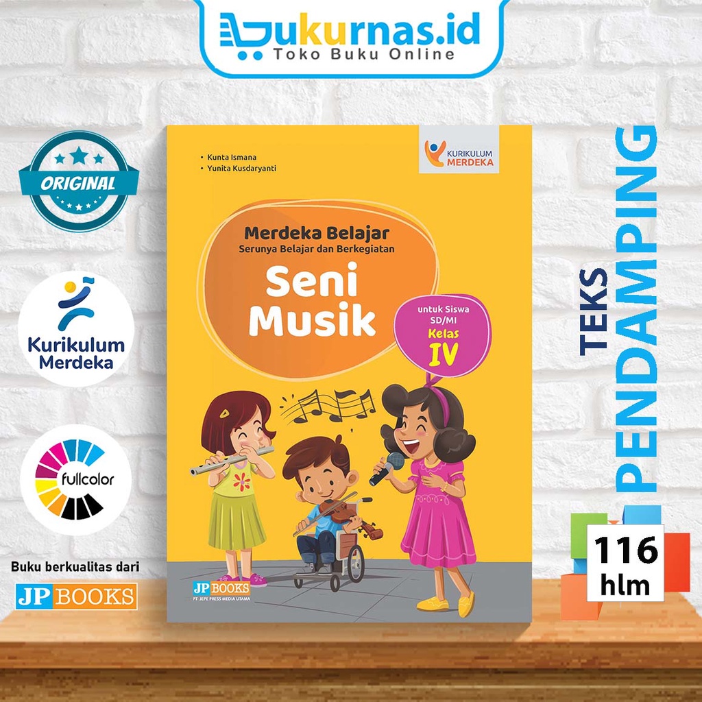 Jual Buku Teks Pendamping Seni Musik SD/MI Kelas 4 Kurikulum Merdeka ...