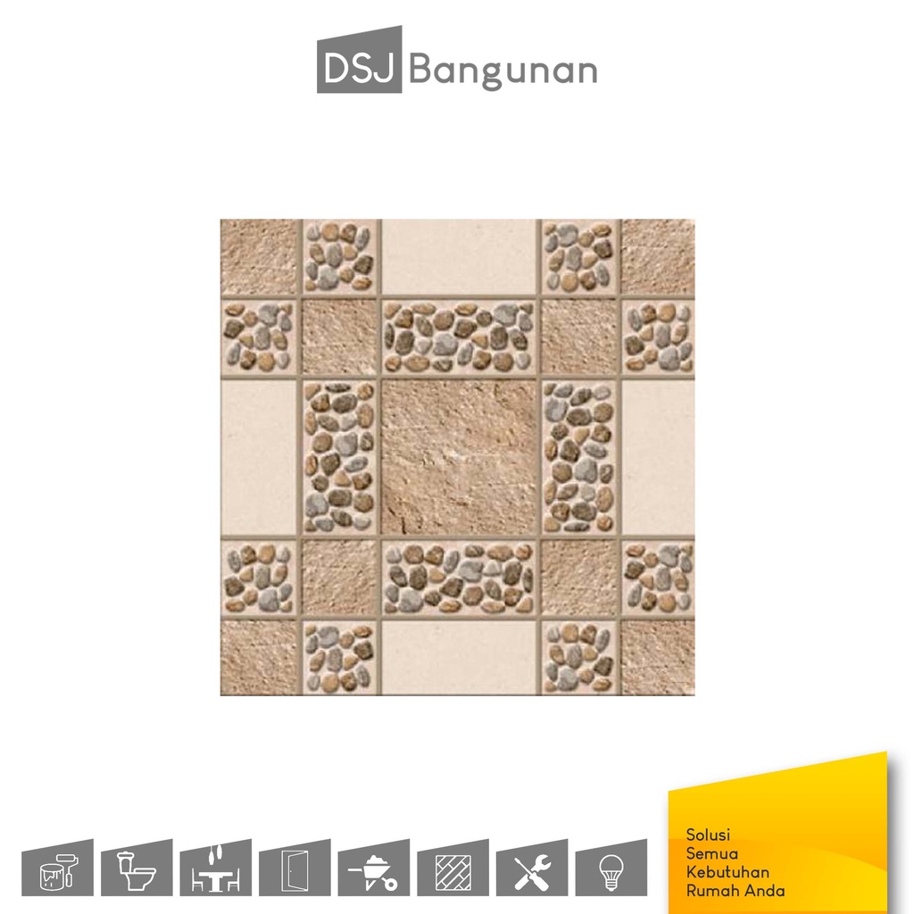Jual Mulia Signature 40X40 Lagos Beige / Keramik Lantai | Shopee Indonesia