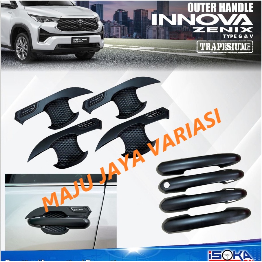 Jual PAKET OUTER HANDLE TANK COVER INNOVA ZENIX HITAM DOFF | Shopee ...