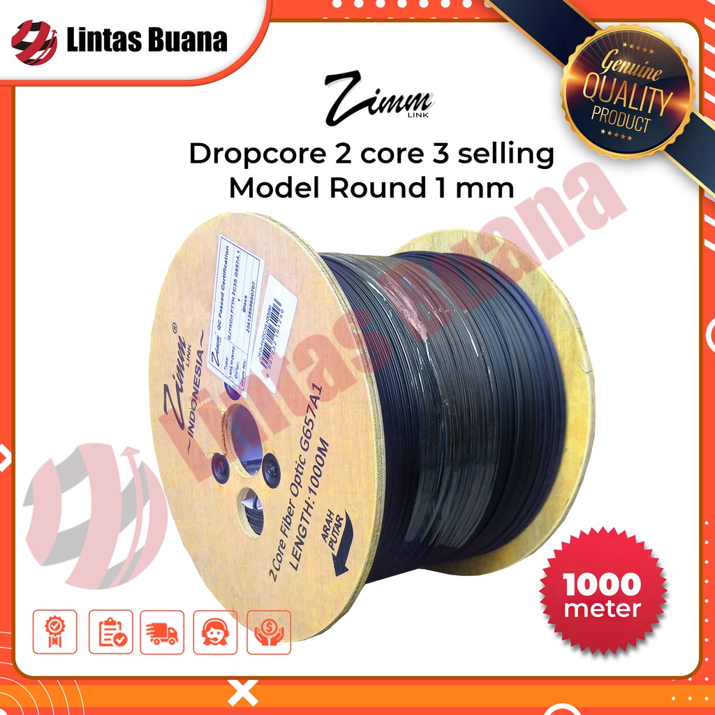 Jual Zimmlink Dropcore 2 Core 3 Selling Model Round 1,0mm 1000meter ...