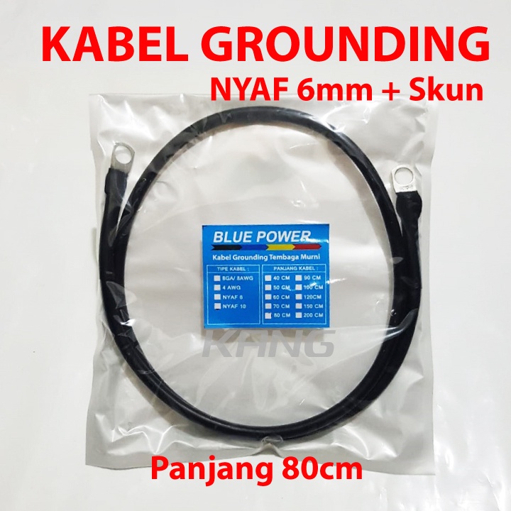 Jual Cm Kabel Nyaf Mm Skun Kabel Grounding Ground Blue Power