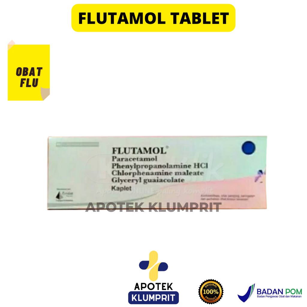Jual FLUTAMOL CAP / SIRUP / Obat Flu dan Batuk Dewasa dan Anak | Shopee