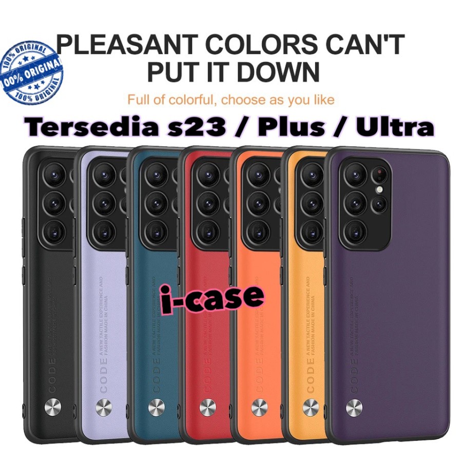 Jual Samsung S23 Ultra 5G / S23 Plus / S23 Leather Soft Case CODE ...