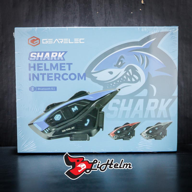 Jual SHARK PRO INTERCOM HELMET BLACK INTERPHONE BLUETOOTH