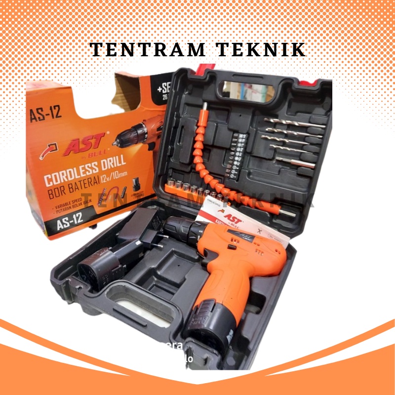 Jual Bor Baterai Cordless Drill Ast Bull As V Bor Cas Mm Ast As V Mesin Bor Cordless Ast