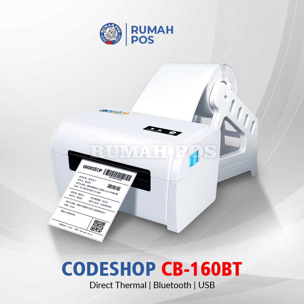 Jual Printer Cetak Label Barcode Pengiriman Shopee CODESHOP CB 160 BT ...