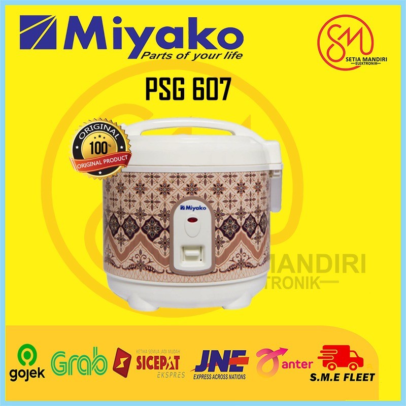 Jual MIYAKO PSG 607 Mini Rice Cooker 0.6 Liter PSG607 Shopee Indonesia