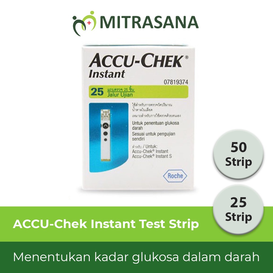 Jual Accu Chek Instant Strip Cek Tes Gula Darah Shopee Indonesia