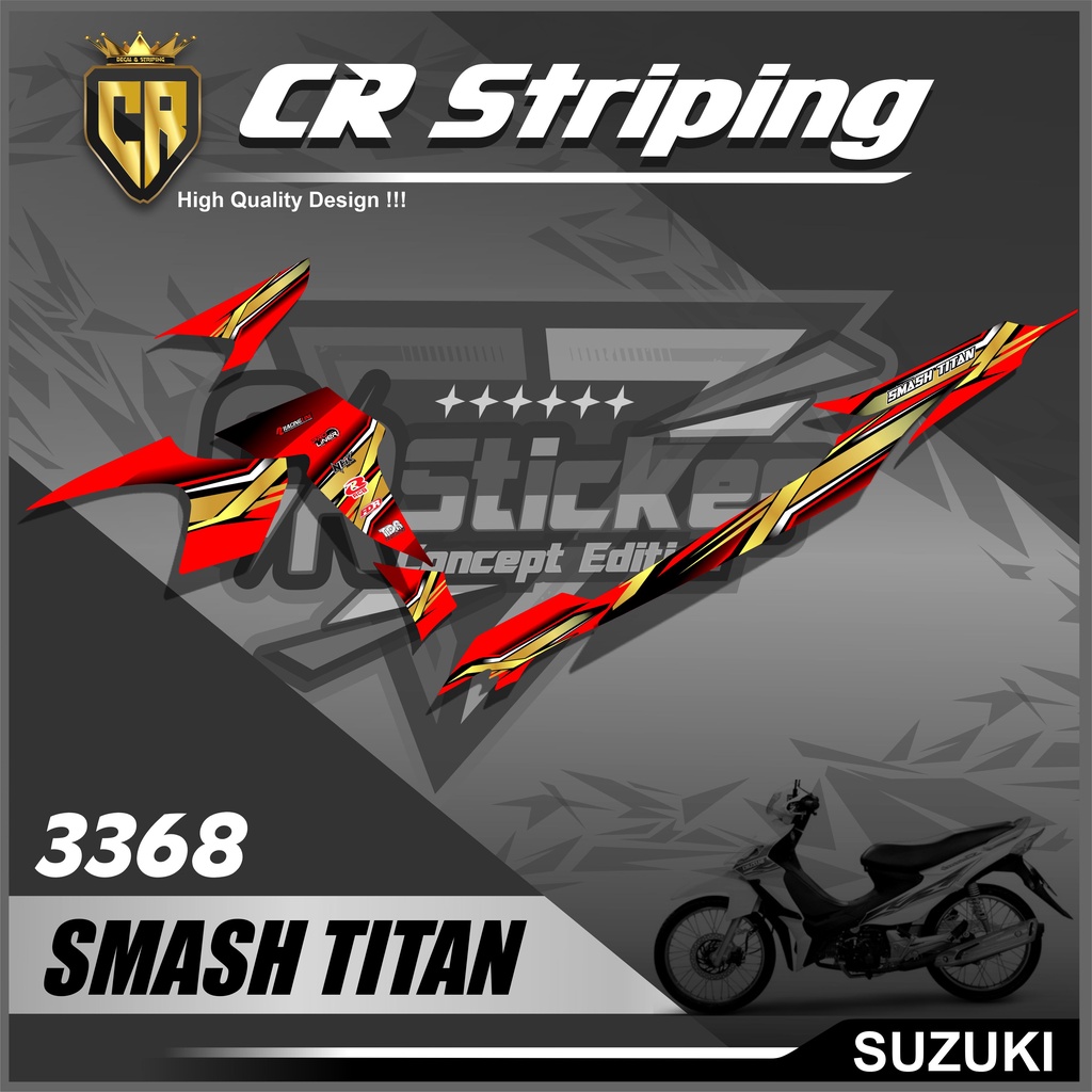 Jual Sticker Striping Variasi Smash Titan List Variasi Racing Semi Full ...