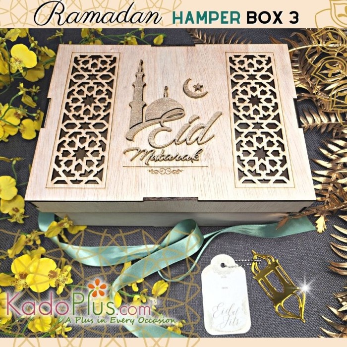 Jual Box Hampers Lebaran Box Kayu Laser Cut CUSTOM | Shopee Indonesia