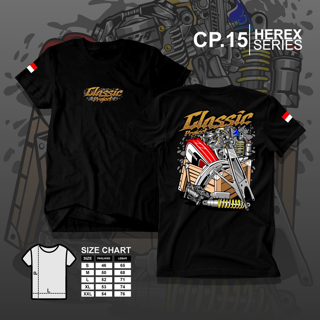 Jual Kaos Racing Herex Aksesoris Motor Cb Classic Kaos Pria Distro Herex Style Motor Cb Gl Mp