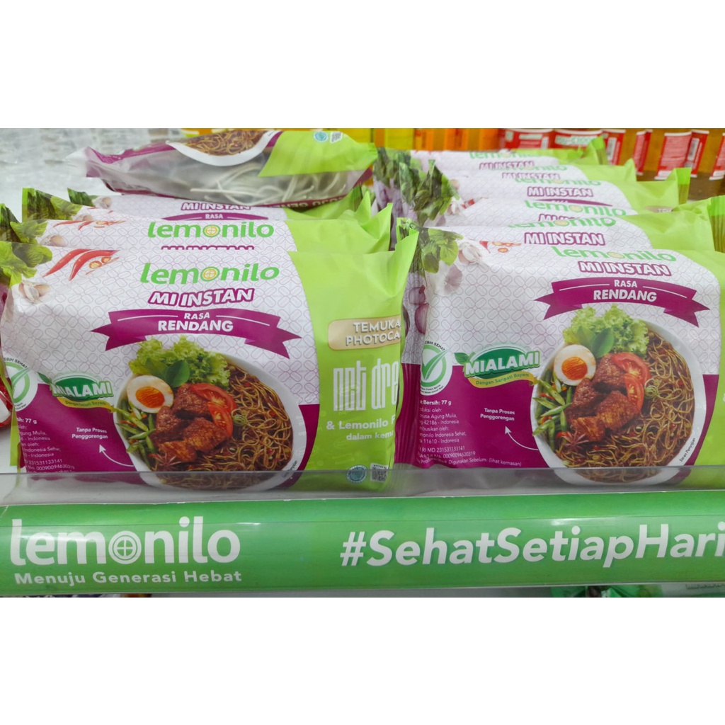 Jual Lemonilo Mie Instan Goreng Rasa Rendang 77g | Shopee Indonesia
