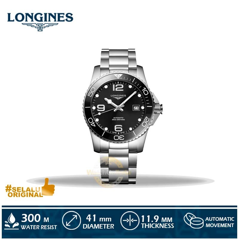 Jam Tangan Longines Hydroconquest 41mm L3.781.4.56.6 Original Murah