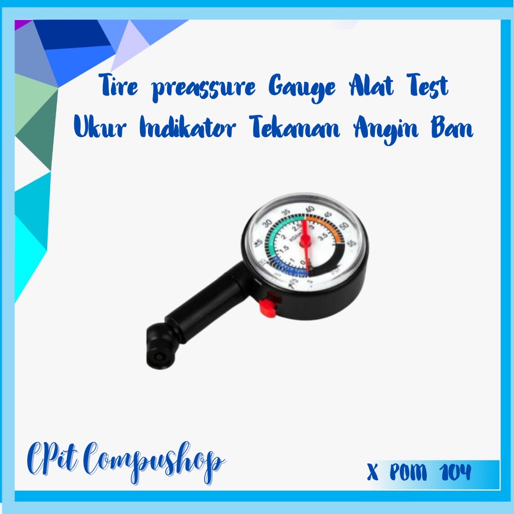 Jual Tire preassure Gauge Alat Test Ukur Indikator Tekanan Angin Ban ...