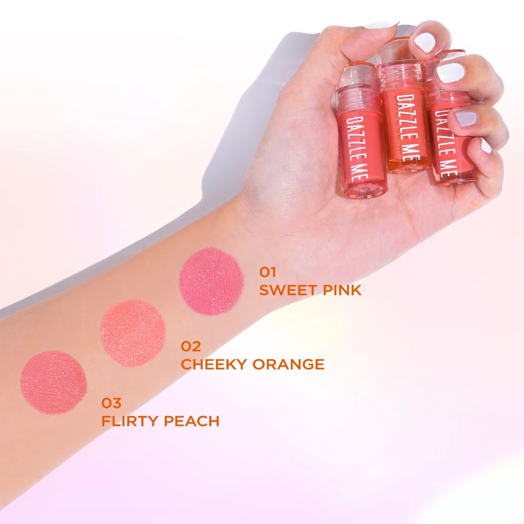 Dazzle Me Creamy Liquid Blush dan Instant Pigment untuk Wajah