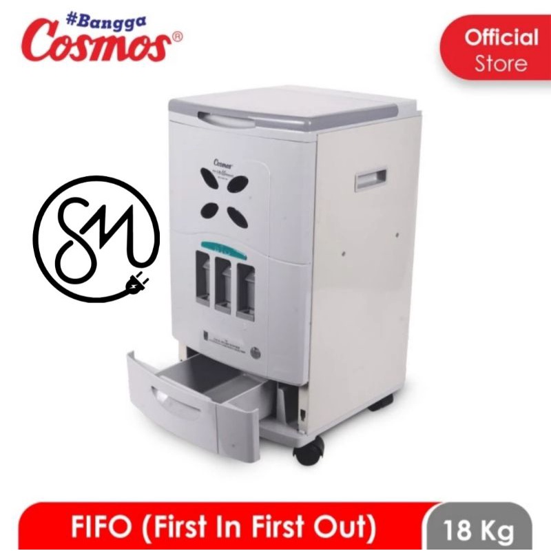 Jual Rice Box Cosmos 18 kg Bio 18BIO tong tempat simpan beras 18kg ...